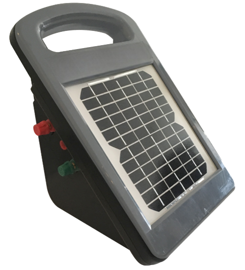 Électrificateur portable à panneau solaire intégré
