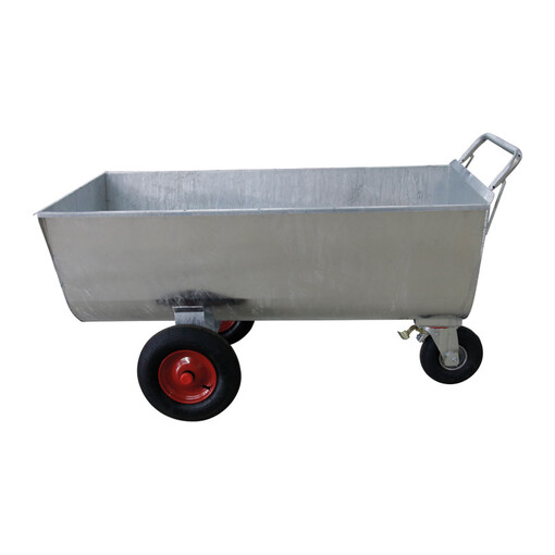 Chariot à aliment galva 600L