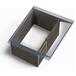 Box en résine, centré sur un fond blanc et vu de haut, avec une vue sur l’intérieur du box.